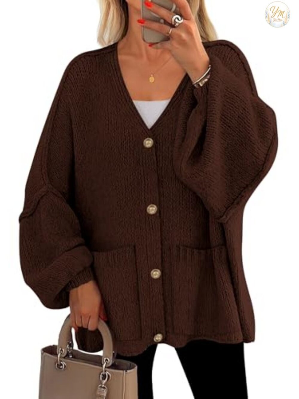 PRETTYGARDEN Oversized Chunky Cardigan Sweaters for Women